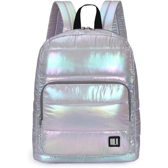 Handbags - Backpack Purse for Women, Small Quilted Nylon Lightweight Backpack, Water